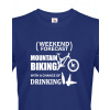 Pánské tričko MTB - Weekend forecast, Barva Modrá, Velikost L, Canvas Pánské tričko s krátkým rukávem Bezvatriko.cz 0343 - DTF/DTG