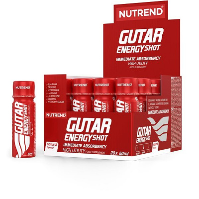 Nutrend Gutar Energy Shot 20 × 60 ml, natural