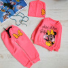 Teplaková súprava - Detské tracksuit City Kids Veľkosť 86 ružová (Detské športové stopky Minnie Mouse na Fleece 86)