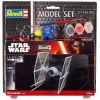 Revell TIE Fighter Model Set vesmírnej lode 1:110, 22 dielov + farby + lepidlo + štetec (Revell STAR WARS TIE Fighter 1:110, 9,2cm, LEVEL 3, Model No.: 63605)