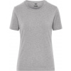 DAIBER JN 1801 / Dámske elastické tričko z bio bavlny - grey heather 4XL
