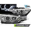 SVETLOMETY ANGEL EYES LED DRL CHRÓMOVÉ pre BMW F30/F31 LCI 15-18