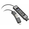 HP Poly Adaptér Poly DA85-M USB na QD, Adaptér rozhrania, 30 g, Čierna 786C8AA