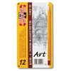 Grafitová ceruzka KOH-I-NOOR 1502/II ART 8B-2H súprava v plechu