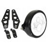 Klobúk lampy 7'', kryt motocykla, bočné držiaky