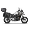 SHAD Kompletná sada sedlových brašní SHAD TERRA TR40 adventure a hliníkového vrchného kufra SHAD TERRA BLACK 48L vrátane montážnej sady SHAD HONDA NC 750 X