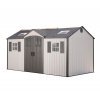 Lifetime Castle plastový záhradný domček 244 x 457 x 244 cm, šedá farba Lifetime