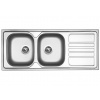 Nerezový drez Sinks OKIO 1200 DUO V, leštený povrch - hrúbka 0,6mm