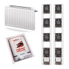 CEL Šumperk Sada 2x ventilátor pod radiátor Termík 4 + úsporné radiátorové fólie RADFLEK - 3ks v balení