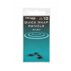 DRENNAN Rychlovýmenný obratlík Quick Snap Swivels vel. 18, 6ks
