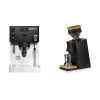 Rancilio Silvia PRO X, černá + Eureka Mignon Single Dose, Black & Oak