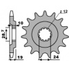 PBR Vývodové koliesko 532 17 18NC ZX 10 (88-90) (Reťaz 530) (JTF527.17)