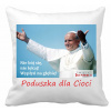 Void3d vankúš Saint. John Paul II Biała 40x40 cm (Svätý. Ján Pavol II vankúš+Darčekové zasvätenie)