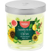 Sviečka Bolsius Floral Fusion Slnečnica a Citrus, vonná, 80/72 mm, v skle