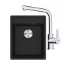 FRANKE SETG253MČ fragr drez 410x510 mm MRG 610-37 RTL Čierna mat+batéria FS 3230.031 Chróm FRA 114.0700.697