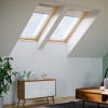 Strešné okno Rooflite+ Solid Pine Rozmery oken: 66x118 cm