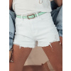 Trendové dámske biele rifľové kraťasy Fresh Look