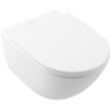 VILLEROY & BOCH Subway 3.0 závesné WC s TwistFlush, s hlbokým splachovaním bez vnútorného okraja, 370 x 560 mm, Stone White, s povrchom CeramicPlus, 4670T0RW