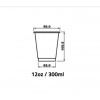 Jopka Pohár 300 ml PET pr. 95mm (50/1200ks) balenie