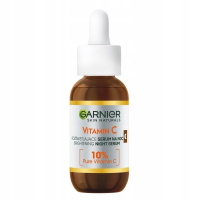 Garnier Skin Naturals Vitamin C rozjasňujúce pleťové sérum na noc s vitamínom C a kyselinou hyalurónovou 30 ml
