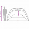 vidaXL Plážový stan, azúrovo modrý 274x178x170/148 cm, 185T polyester - Modrá - 131386-77389
