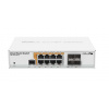 MikroTik Mikrotik CRS112-8P-4S-IN sieťový prepínač Gigabit Ethernet (10/100/1000) Podpora napájania cez Ethernet (PoE) Biela (CRS112-8P-4S-IN)
