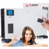 TAGRED Elektrický konvektor 2300 W, turbo vzduch, diaľkové ovládanie, LCD časovač, biely