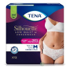 TENA Silhouette Plus Low Waist White M dámske naťahovacie inkontinenčné nohavičky 1x12 ks