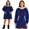 Mikina XXL - Ruhhy navy blue blanket 26147