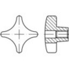 TOOLCRAFT krížové úchytky 16 mm Liatina 138247 5 ks; 138247