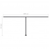 vidaXL Ručne zaťahovacia markíza s LED 600x300 cm antracitová - Antracitová - 50270-5441