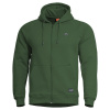 Mikina PHAETON ZIP s kapucňou SPRINGBOK GREEN veľ.S