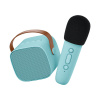 Bluetooth Karaoke súprava mikrofón a reproduktor Modrý