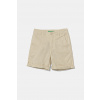 Detské ľanové šortky United Colors of Benetton 43WBC901E.G.Seasonal béžová 140