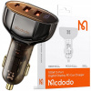 MCDODO VÝKONNÁ RÝCHLA NABÍJAČKA AUTOMOBILOVÁ MERAČKA 3X USB USB-C 100W LED