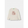 Detská bavlnená košeľa s dlhým rukávom United Colors of Benetton 3JERG10KB.P.seasonal béžová 104