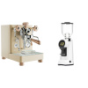 Lelit Bianca PL162T V3, gold + Eureka Helios 65, white