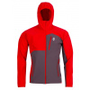 Pánska bunda High Point Versa Hoody Jacket Red/Iron gate XL