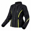 Textilná bunda Ozone Sahara Lady Black/Flo Yellow DXS