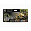Sada akrylových farieb Vallejo Model Air Color - Middle East Wars 1967 to Present 8x17ml
