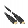 PremiumCord HDMI High Speed + Ethernet kabel/ zlacené konektory/ 5m/ černý (kphdm2-5)