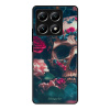 Lesklé pouzdro iSaprio pro Xiaomi 14T - Skull in Roses (Lesklé pouzdro, kryt, obal iSaprio Exclusive na mobil Xiaomi 14T s motivem Skull in Roses - elegantní skleněný vzhled, skvělá ochrana mobilu a l