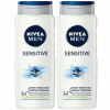 Nivea Men Sensitive sprchový gél 2 x 500 ml darčeková sada