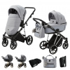 ADAMEX Kočík kombinovaný Belissa Special Edition Grey/Silver PS-623-SE