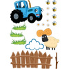 CUKROVÁ TLAČ jedlý obrázok na tortu Cukrová hmota TRAKTOR FARMA ZVIERATÁ TRAKTOR