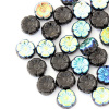 CZ Korálik mačkaný kytička Hawaii 8/4mm čierna AB 23980/28701 (20ks)