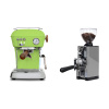 Ascaso Dream PID, Fresh Pistachio + Eureka Mignon Libra 65 All Purpose, CR grey