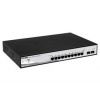 D-Link DGS-1210-10P L2/L3 Smart+ PoE switch, 8x GbE PoE+, 2x SFP, PoE 65W, fanless