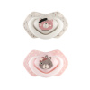 Canpol babies Set symetrických silikónových cumlíkov Light touch BONJOUR PARIS 2 ks ružový