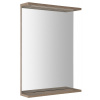 Aqualine KORIN STRIP zrkadlo s LED osvetlením 50x70x12cm, dub platin SPH KO995S